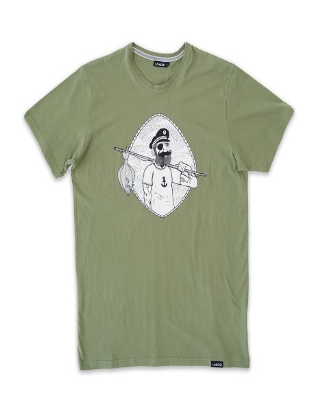 Tee Shirt - Catch of the day - Olivine