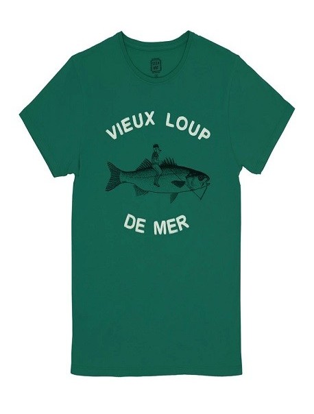 Tee shirt "Vieux Loup de Mer" Green Forest