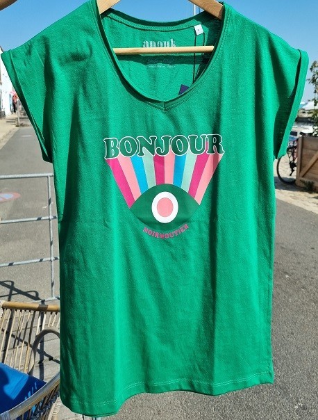 Tee-shirt femme vert - Bonjour Noirmoutier