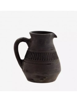 Vase cruche terre noire