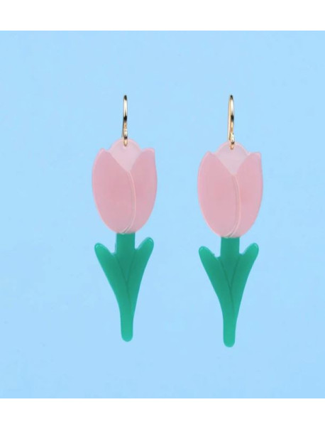 Boucles d'oreilles- tulipe