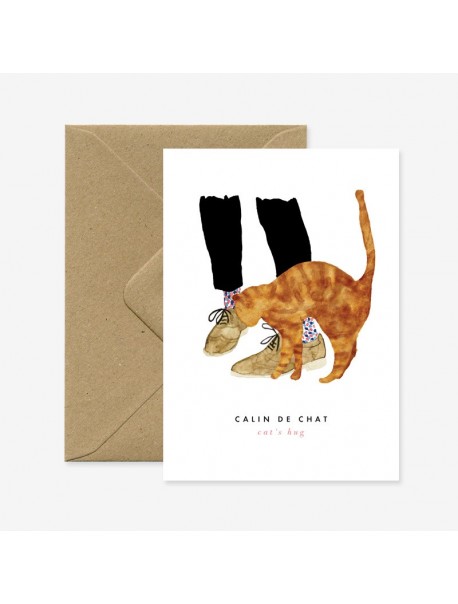carte Câlin de chat