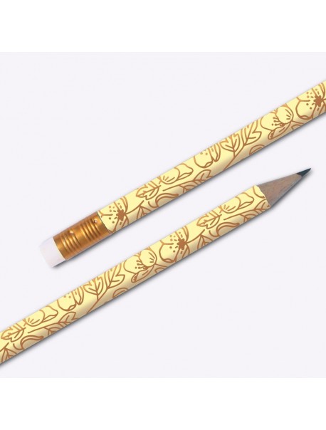 Crayon papier - Bouton d'Or Jaune Nacre