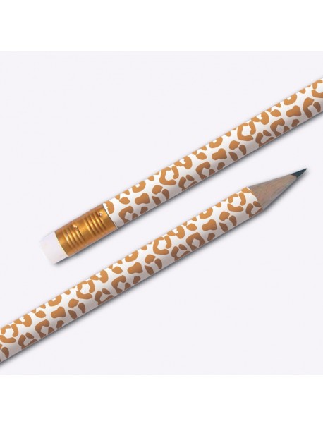 Crayon papier - Leopard Blanc