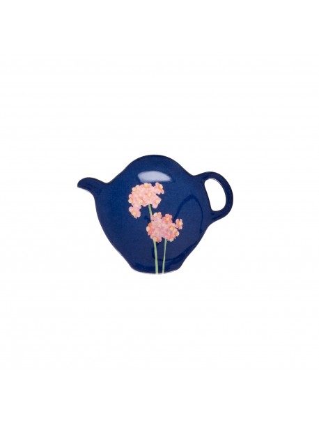 Repose sachet de thé Bleu foncé floral